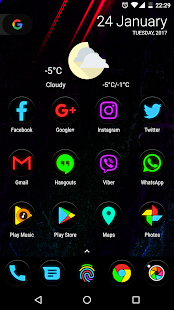 Neon Glow C - Icon Pack- screenshot thumbnail Neon Glow C - Icon Pack- screenshot thumbnail